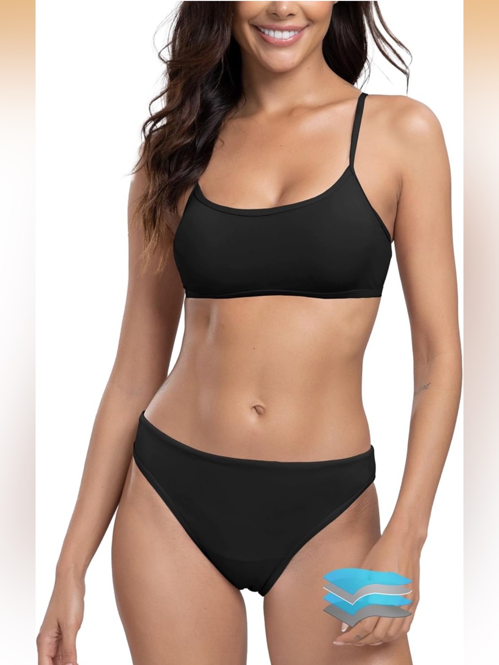 Beautikini Period Spaghetti Straps Bikini Swimwear Bathing Suit 2210/bb4-1